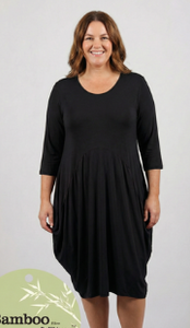 BAMBOO 3/4 SLV. DRESS (t2100