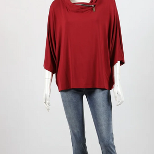 zip batwing top (t2136)