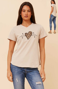 s/s animal heart t-shirt (t524740)