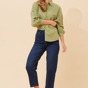 pintuck pocket shirt (t735477)