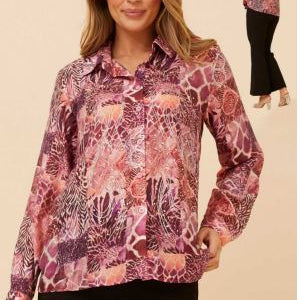 printed diamante shirt (t735595)