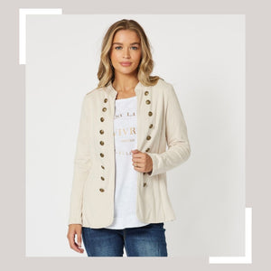 military sweat jacket (44411)