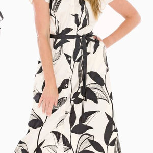 vine print dress (596j5090a)