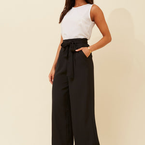 wide leg paperbag waist pant (p521998)