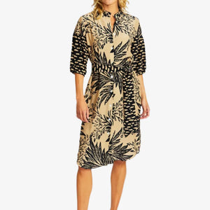 sahara spliced button dress (p575526)