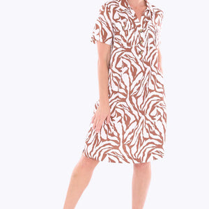 zebra mono dress (596j5165a)