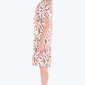 zebra mono dress (596j5165a)