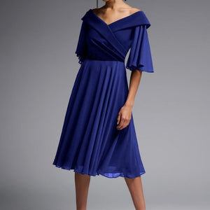 Off Shoulder A-line Dress (231723)
